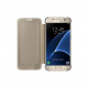 Flip Cover Clear View Gold Samsung G930 Galaxy S7