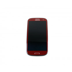 LCD E TOUCH PARA SAMSUNG I9300 Galaxy SIII (VERMELHO)