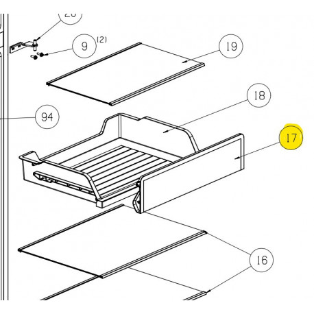 DRAWER COVER Hisense