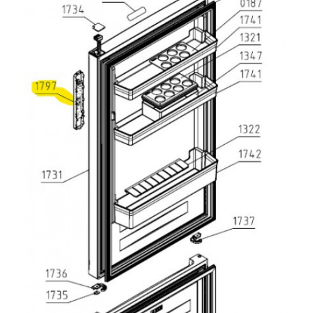 Placa Display para Frigorifico Hisense