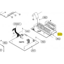 Placa Amplificadora para Home Cinema LG