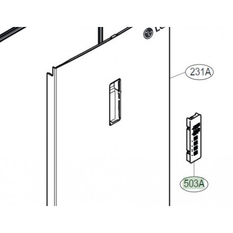 Placa Display para Frigorifico LG