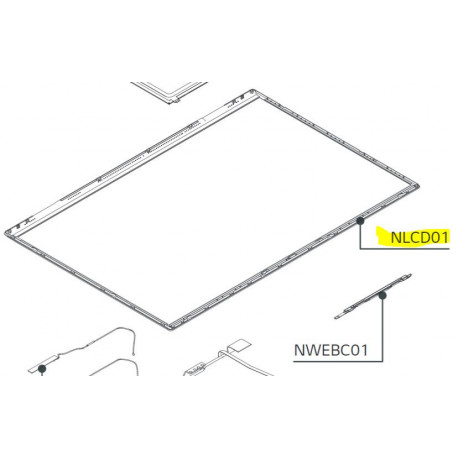 Tampa LCD Traseira para Portatil LG