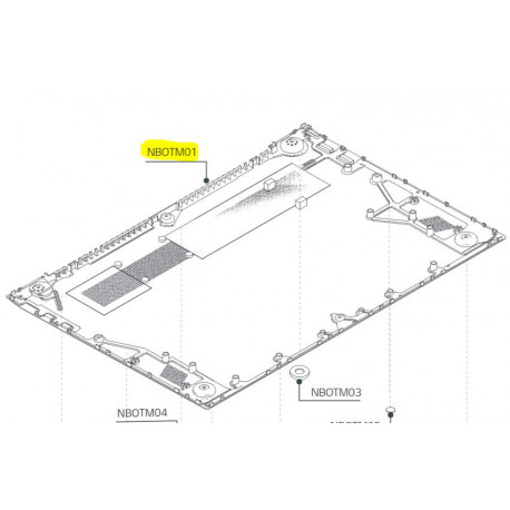 Bottom Case LG Notebook