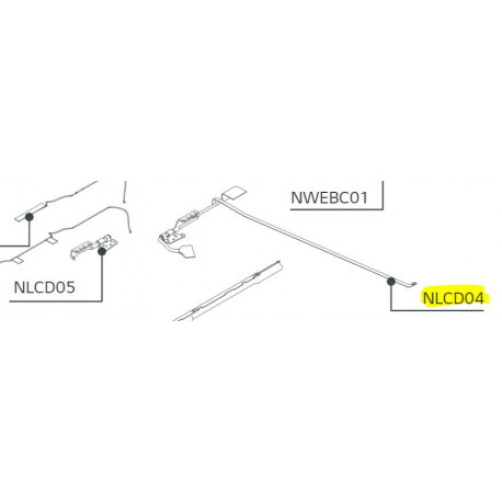 Hinge with Cable LG Notebook