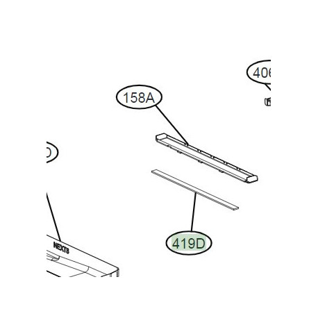 LED Assembly 340 x 8 mm 4014 LG