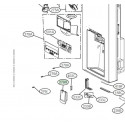 Patilha Dispensador Agua para Frigorifico LG