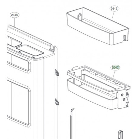 Basket AssemblyDoor Dispenser LG