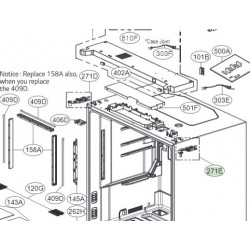 Hinge AssemblyUpper Right LG