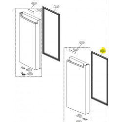 Borracha da Porta do Congelador Direita para Frigorifico LG