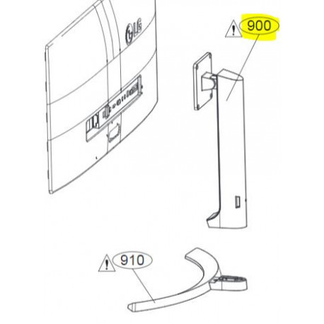 Suporte da Base para Monitor LG