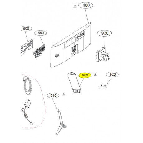 Suporte da Base para Monitor LG