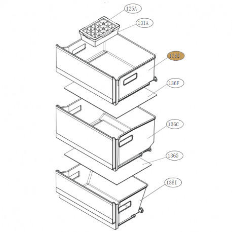 Tray AssemblyDrawer LG