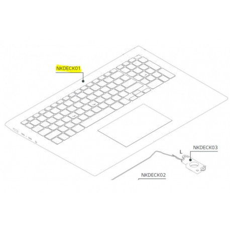 Palmrest para Portatil LG