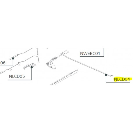 Hinge with Cable LG Notebook