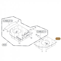 Placa Direita para Coluna LG