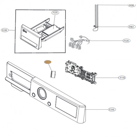 Botao de Regulaçao para Máquina Roupa LG