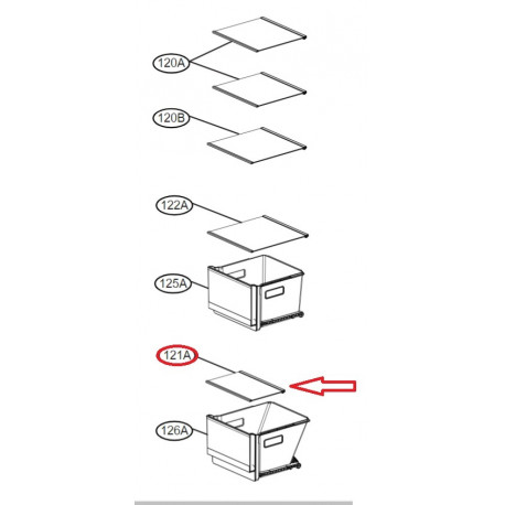 Cover AssemblyTray Vegetable LG