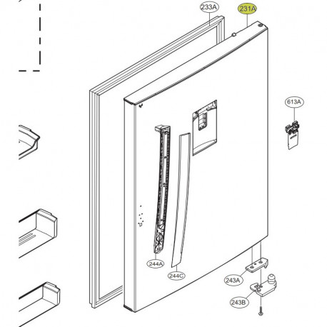 Door Foam AssemblyRefrigerator