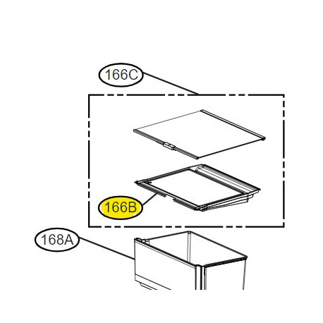 Cover AssemblyTray Vegetable LG