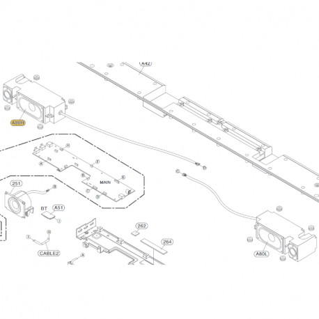 Coluna (R) para Soundbar LG