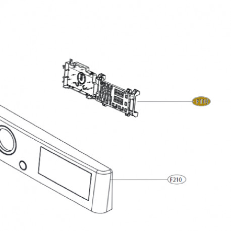 Placa DisplayComandos para Máquina LG