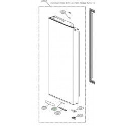 Placa LED para Frigorifico LG