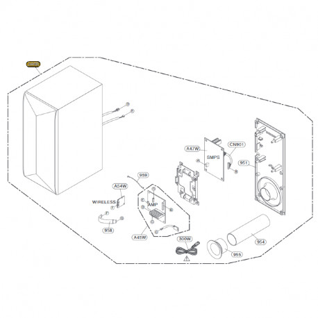 Subwoofer para Soundbar LG