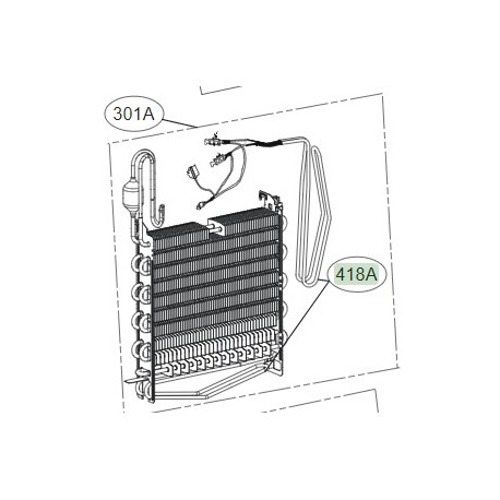 Resistencia 180W para Frigorifico LG