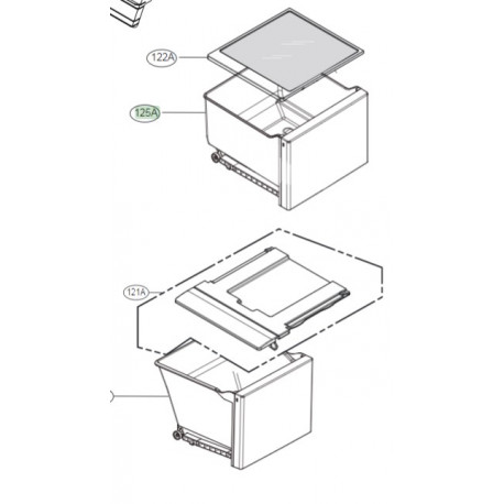 Tray AssemblyDrawer Freezer LG