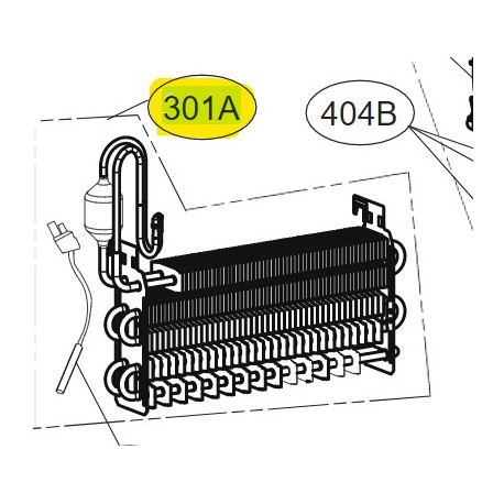 Evaporador para Frigorifico LG