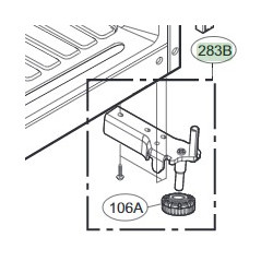 Dobradiça Inferior para Frigorifico LG