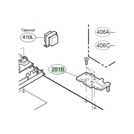 Dobradiça Superior para Frigorifico LG