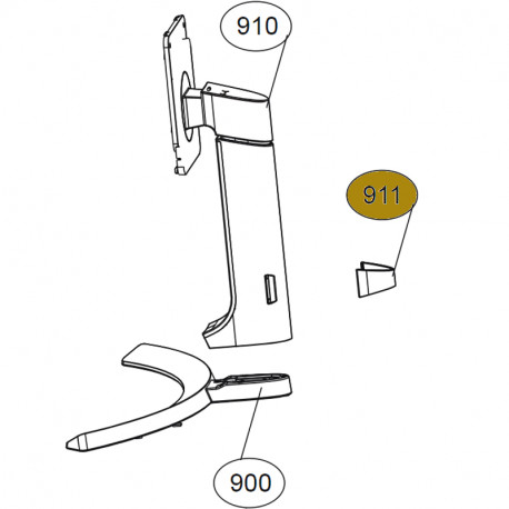 Suporte de cabos para Monitor LG