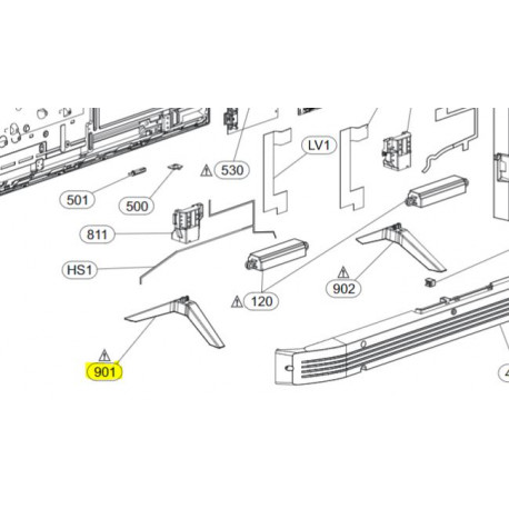 Left Base LG TV