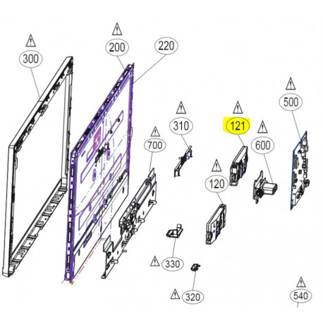 Coluna Direita para Equipamento LG