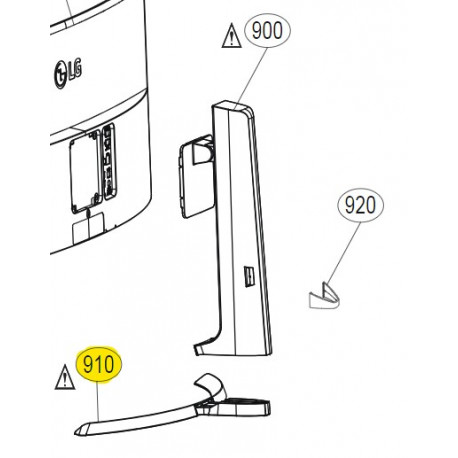 Base Oval para Monitor LG