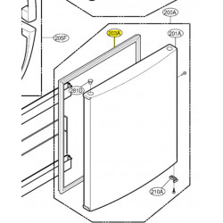 Borracha da Porta do Congelador para Frigorifico LG