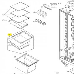 Cover AssemblyTray Vegetable LG