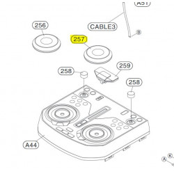 Botao Giratorio Direito para Equipamento Audio LG