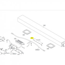 Placa dos Botões para Equipamento Audio LG