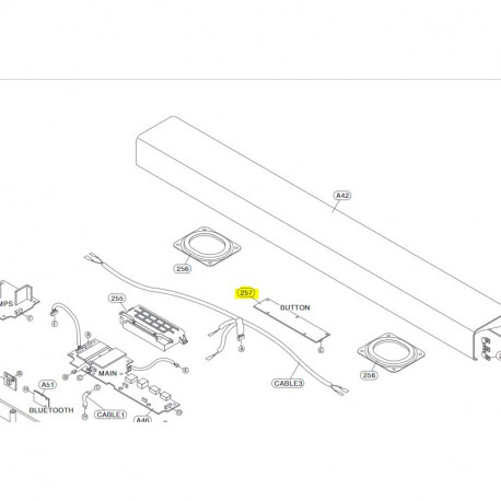 Placa dos Botões para Equipamento Audio LG