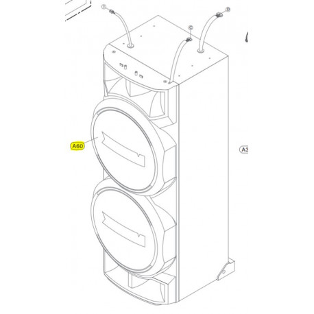 Coluna para Equipamento Audio LG