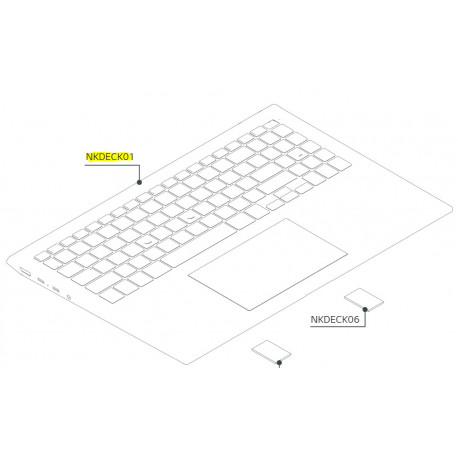 Palmrest para Portatil LG