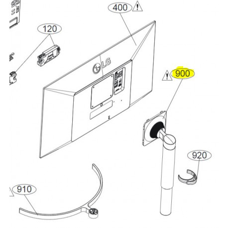 Suporte da Base para Monitor LG