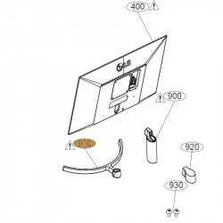 Base Oval para Monitor LG