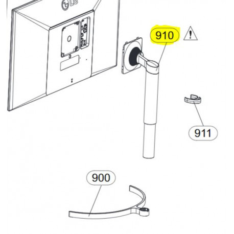 Suporte da Base para Monitor LG