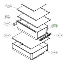 Gaveta para Frigorifico LG