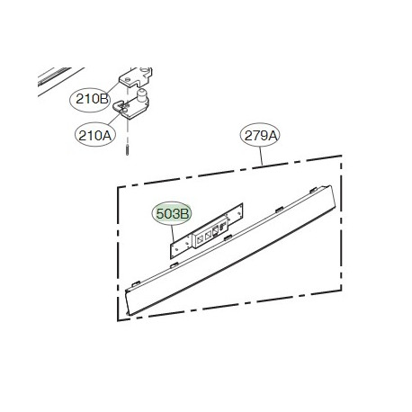 Placa Display para Frigorifico LG